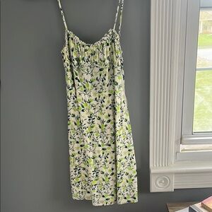 Urban Outfitters Floral Dress - Green and White